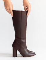 Load image into Gallery viewer, Celina Tall Boot  Dark Brown Shoes Alma Caso