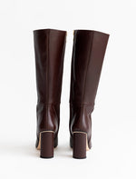 Load image into Gallery viewer, Celina Tall Boot  Dark Brown Shoes Alma Caso
