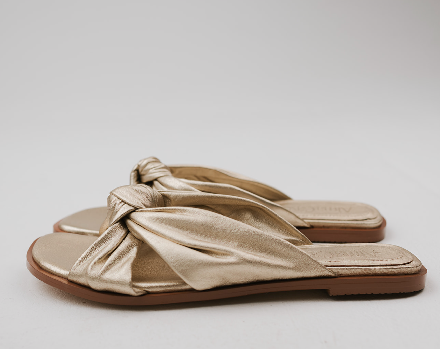 Sandalias Elena Oro Ceniza