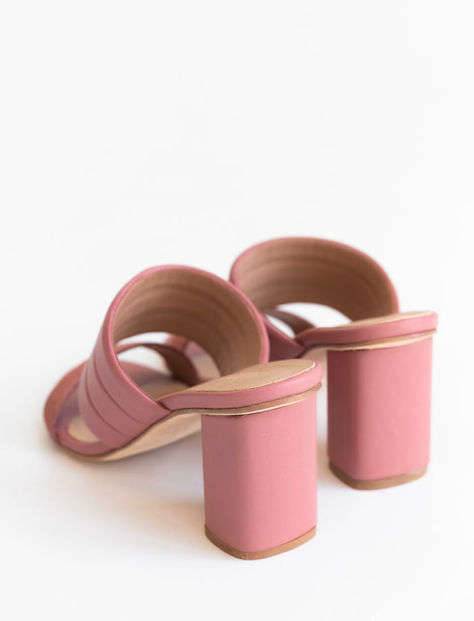 Catalina Mule Pink Shoes Alma Caso